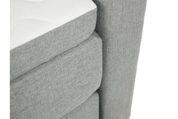 Plevoll Kontinentalseng 160x200 - Lysegrå - Møbler - Senger - Kontinentalsenger