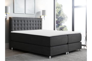 Plevoll Kontinentalseng 180x200 - Mørkegrå - Møbler - Senger - Kontinentalsenger