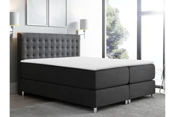 Plevoll Kontinentalseng 180x200 - Mørkegrå - Møbler - Senger - Kontinentalsenger