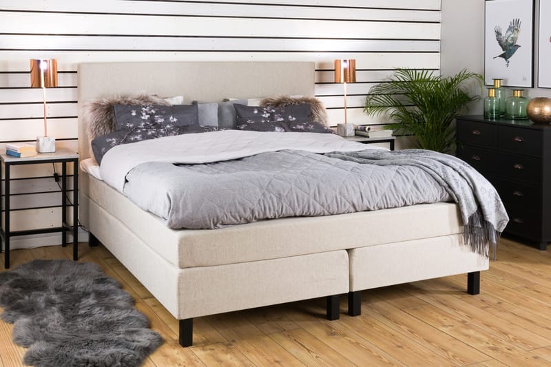 Princess Komplett Sengepakke 180x200 - Beige - Møbler - Senger - Kontinentalsenger