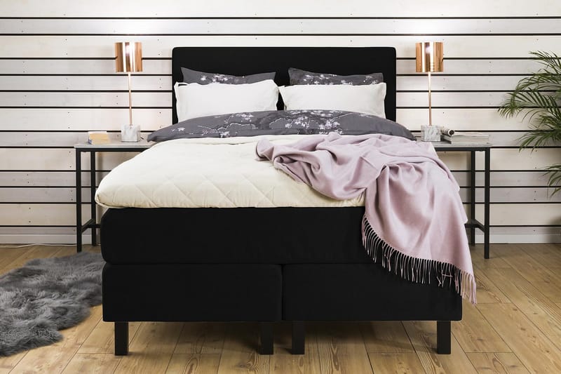 Princess Kontinentalseng 120x200 cm - Svart - Møbler - Senger - Enkeltsenger
