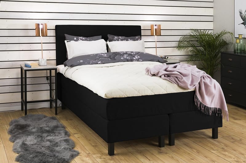 Princess Kontinentalseng 120x200 cm - Svart - Møbler - Senger - Enkeltsenger
