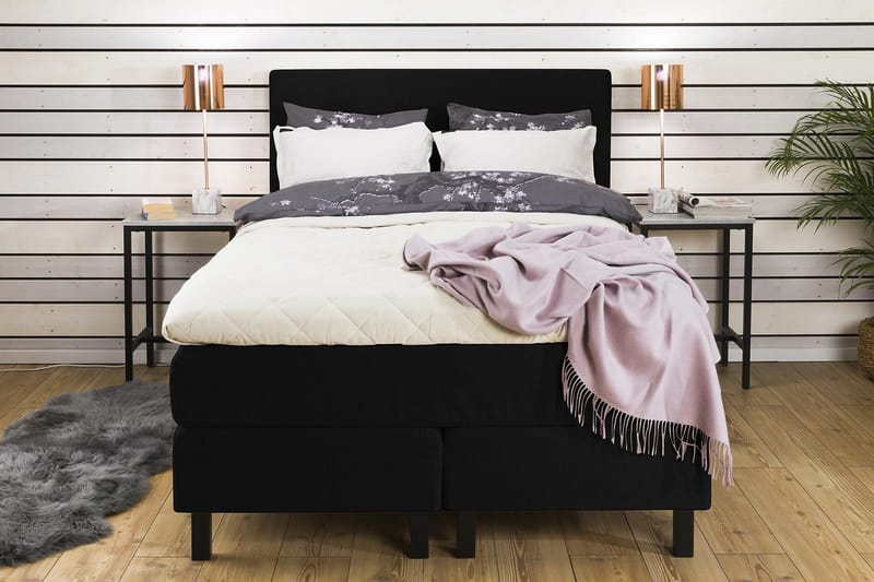 Princess Kontinentalseng 120x200 cm - Svart - Møbler - Senger - Enkeltsenger