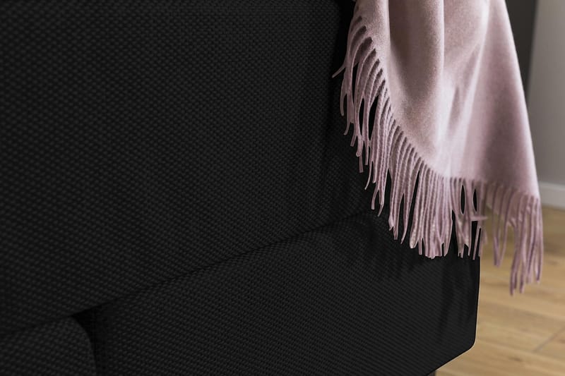 Princess Kontinentalseng 120x200 cm - Svart - Møbler - Senger - Enkeltsenger