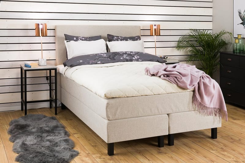 Princess Kontinentalseng 140x200 - Beige - Møbler - Senger - Kontinentalsenger