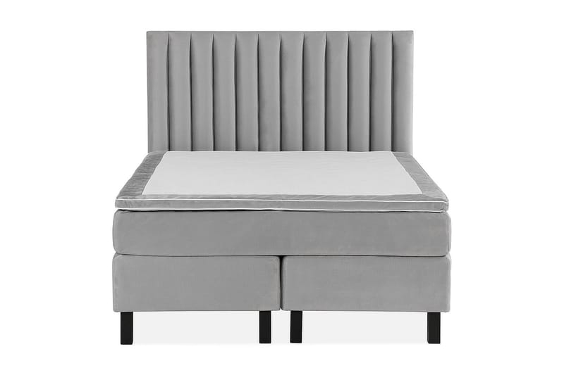 Princess Kontinentalseng 140x200 cm, Lysgrå/Fløyel