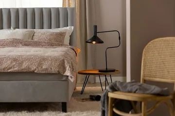 Princess Kontinentalseng 140x200 cm - Lysgrå/Fløyel - Møbler - Senger - Kontinentalsenger