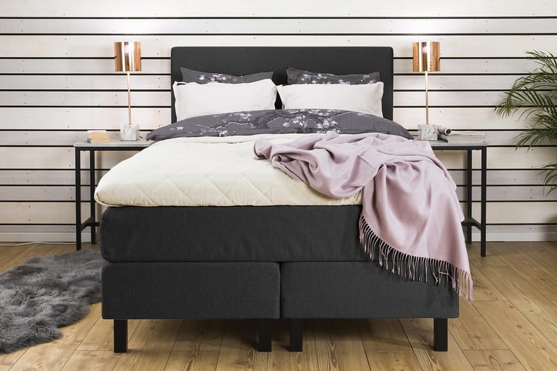 Princess Kontinentalseng 140x200cm - Grå - Møbler - Senger - Kontinentalsenger