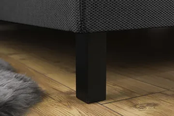 Princess Kontinentalseng - 160x200 Grå - Møbler - Senger - Kontinentalsenger