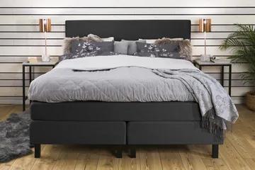 Princess Kontinentalseng - 160x200 Grå - Møbler - Senger - Kontinentalsenger