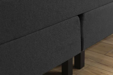 Princess Kontinentalseng - 160x200 Grå - Møbler - Senger - Kontinentalsenger