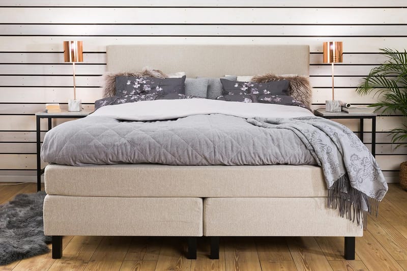 Princess Kontinentalseng 160x200cm - Beige - Møbler - Senger - Kontinentalsenger