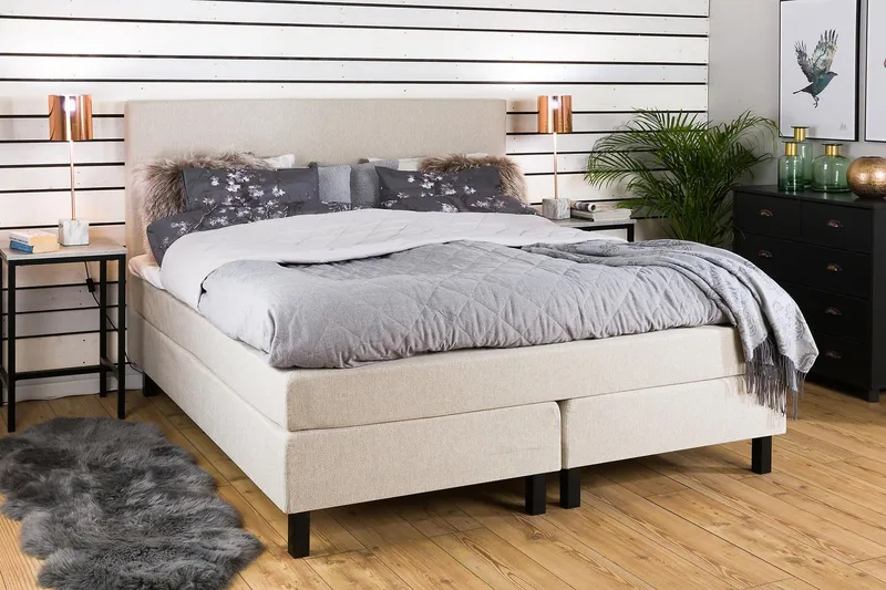 Princess Kontinentalseng 160x200cm - Beige - Møbler - Senger - Kontinentalsenger