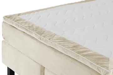 Princess Kontinentalseng 160x200cm - Beige/Fløyel - Møbler - Senger - Kontinentalsenger