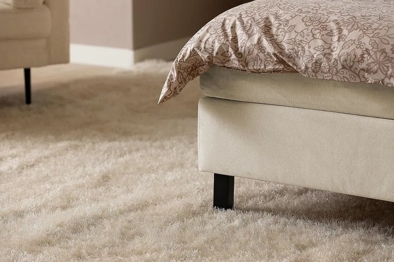 Princess Kontinentalseng 180x200cm - Beige/Fløyel - Møbler - Senger - Kontinentalsenger