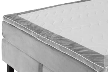 Princess Kontinentalseng 180x200cm - Lysegrå/Fløyel - Møbler - Senger - Kontinentalsenger