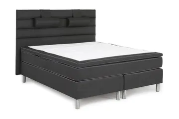 Queen Kontinentalseng Komplett - 180x200 Svart - Møbler - Senger - Kontinentalsenger