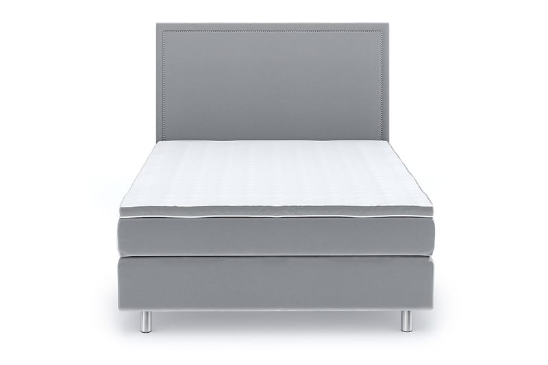 Romance Luxury Velvet 120x200 - Lysegrå - Møbler - Senger - Kontinentalsenger