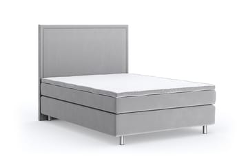 Romance Luxury Velvet 120x200 - Lysegrå - Møbler - Senger - Kontinentalsenger
