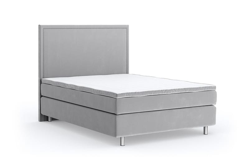Romance Luxury Velvet 120x200 - Lysegr�å - Møbler - Senger - Kontinentalsenger