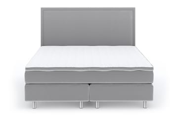 Romance Luxury Velvet 210x210 - Lysegrå - Møbler - Senger - Kontinentalsenger