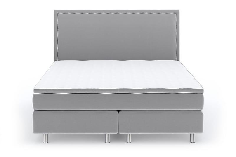 Romance Luxury Velvet 210x210 - Lysegrå - Møbler - Senger - Kontinentalsenger