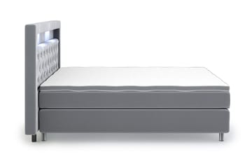 Romance Luxury Velvet Sengepakke 210x210 - Lysegrå - Møbler - Senger - Kontinentalsenger