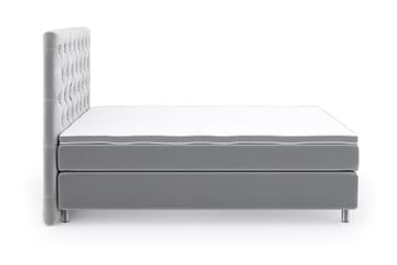Romance Luxury Velvet Sengepakke 210x210 - Lysegrå - Møbler - Senger - Kontinentalsenger