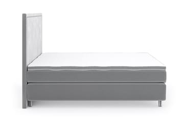 Romance Luxury Velvet Sengepakke 210x210 - Lysegrå - Møbler - Senger - Kontinentalsenger