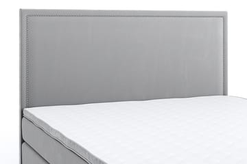 Romance Luxury Velvet Sengepakke 210x210 - Lysegrå - Møbler - Senger - Kontinentalsenger