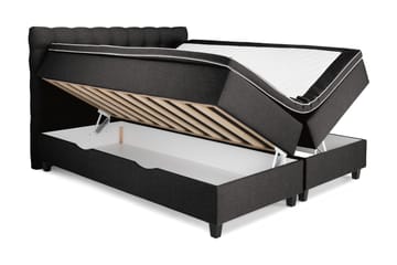 Royal Komplett Sengepakke Seng med Oppbevaring 160x200 - Mørkegrå - Møbler - Senger - Senger med oppbevaring