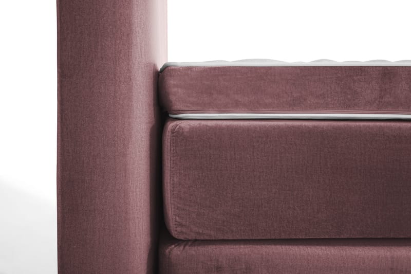 Royal Velvet Komplett Sengepakke 160x200 cm - Rosa Fløyel/Lave Gullben - Møbler - Senger - Kontinentalsenger