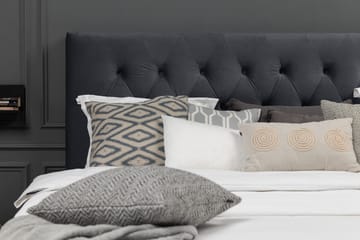 Royal Velvet Komplett Sengepakke 160x200 cm - Svart Fløyel/Lave Gullben - Møbler - Senger - Kontinentalsenger