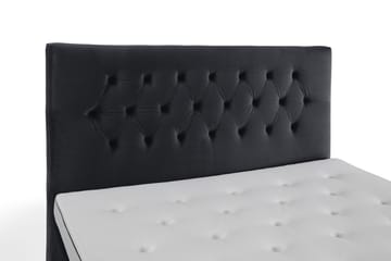 Royal Velvet Komplett Sengepakke 160x200 cm - Svart Fløyel/Lave Gullben - Møbler - Senger - Kontinentalsenger