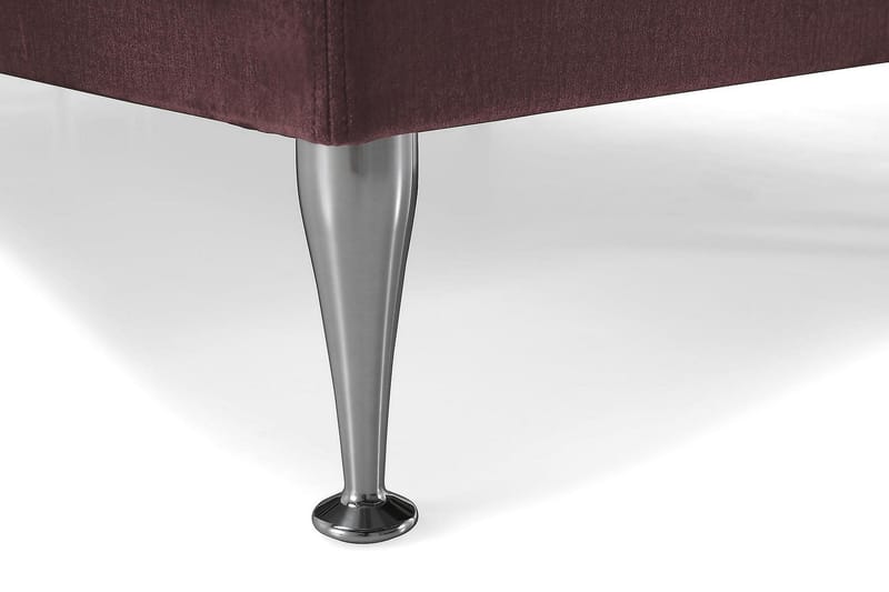 Royal Velvet Komplett Sengepakke 180x200 cm - Rosa Fløyel/Høye Sølvben - Møbler - Senger - Kontinentalsenger