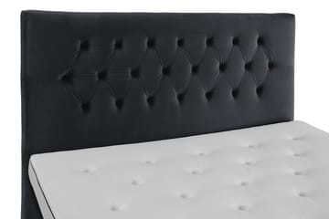 Royal Velvet Komplett Sengepakke 180x200 cm - Svart Fløyel/Lave Gullben - Møbler - Senger - Kontinentalsenger
