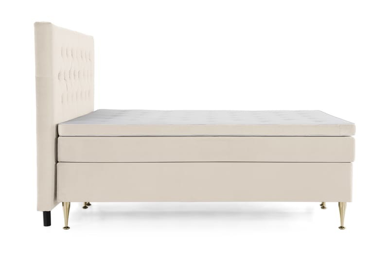Royal Velvet Komplett Sengpakke Kontinentalseng 180x200 cm - Beige / Fløyel - Møbler - Senger - Kontinentalsenger