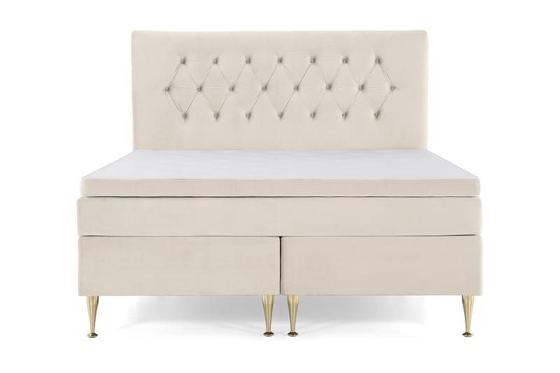 Royal Velvet Komplett Sengpakke Kontinentalseng 180x200 cm, Beige / Fløyel