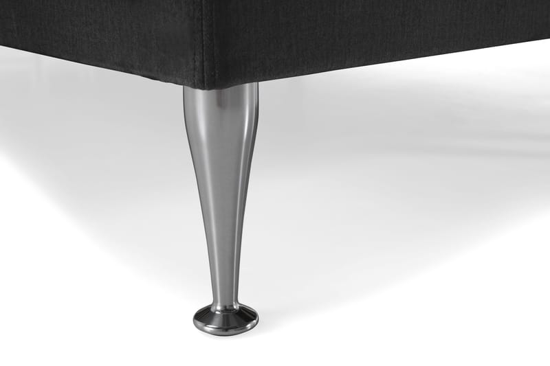Royal Velvet Kontinentalseng 160x200 cm - Mørkegrå Fløyel/Høye Sølvben - Møbler - Senger - Kontinentalsenger