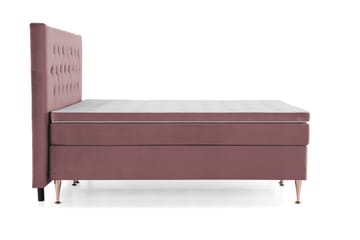 Royal Velvet Kontinentalseng 160x200 cm - Rosa Fløyel/Høye Rosében - Møbler - Senger - Kontinentalsenger