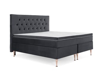 Royal Velvet Kontinentalseng 160x200 cm - Svart Fløyel/Høye Rosében - Møbler - Senger - Kontinentalsenger