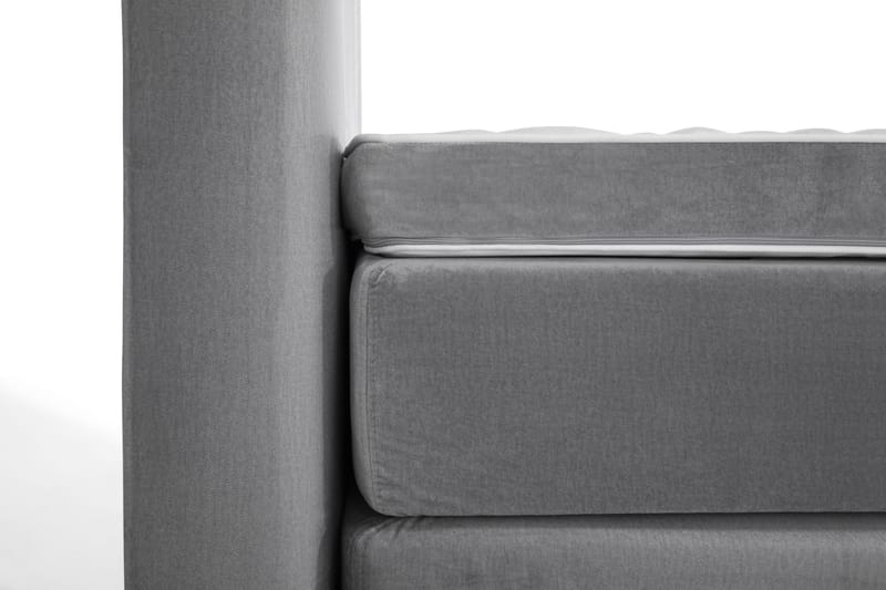Royal Velvet Kontinentalseng 180x200 cm - Lysegrå Fløyel/Lave Gullben - Møbler - Senger - Kontinentalsenger