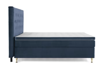 Royal Velvet Kontinentalseng 180x200 cm - Mørkeblå Fløyel/Lave Gullben - Møbler - Senger - Kontinentalsenger