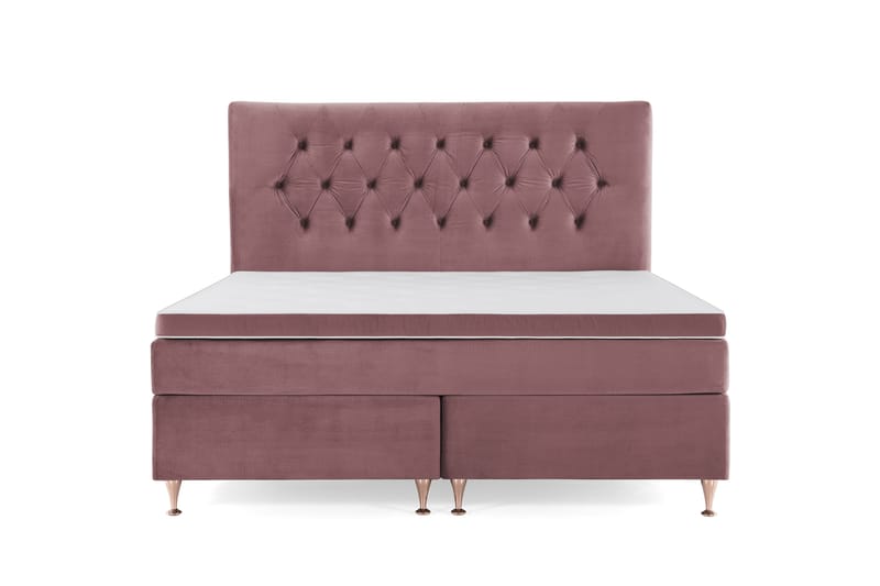 Royal Velvet Kontinentalseng 180x200 cm, Rosa Fløyel/Lave Rosében