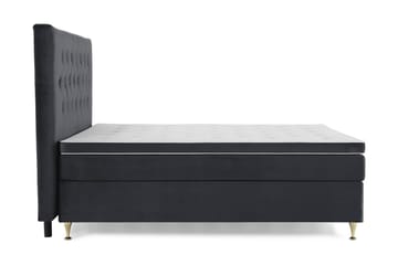 Royal Velvet Kontinentalseng 180x200 cm - Svart Fløyel/Lave Gullben - Møbler - Senger - Kontinentalsenger