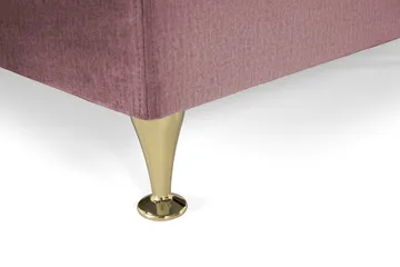 Royal Velvet Kontinentalseng 210x210 cm - Rosa Fløyel/Lave Gullben - Møbler - Senger - Kontinentalsenger