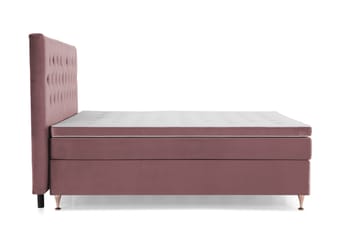 Royal Velvet Kontinentalseng 210x210 cm - Rosa Fløyel/Lave Rosében - Møbler - Senger - Kontinentalsenger