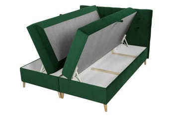 Sandham Kontinentalseng 120x200 cm - Gul - Møbler - Senger - Kontinentalsenger