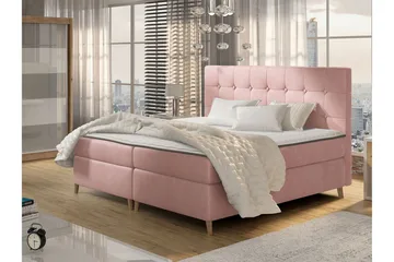 Sandham Kontinentalseng 140x200 cm - Rosa - Møbler - Senger - Kontinentalsenger