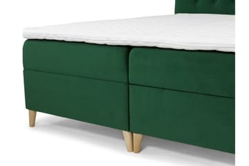 Sandham Kontinentalseng 160x200 cm - Gul - Møbler - Senger - Kontinentalsenger